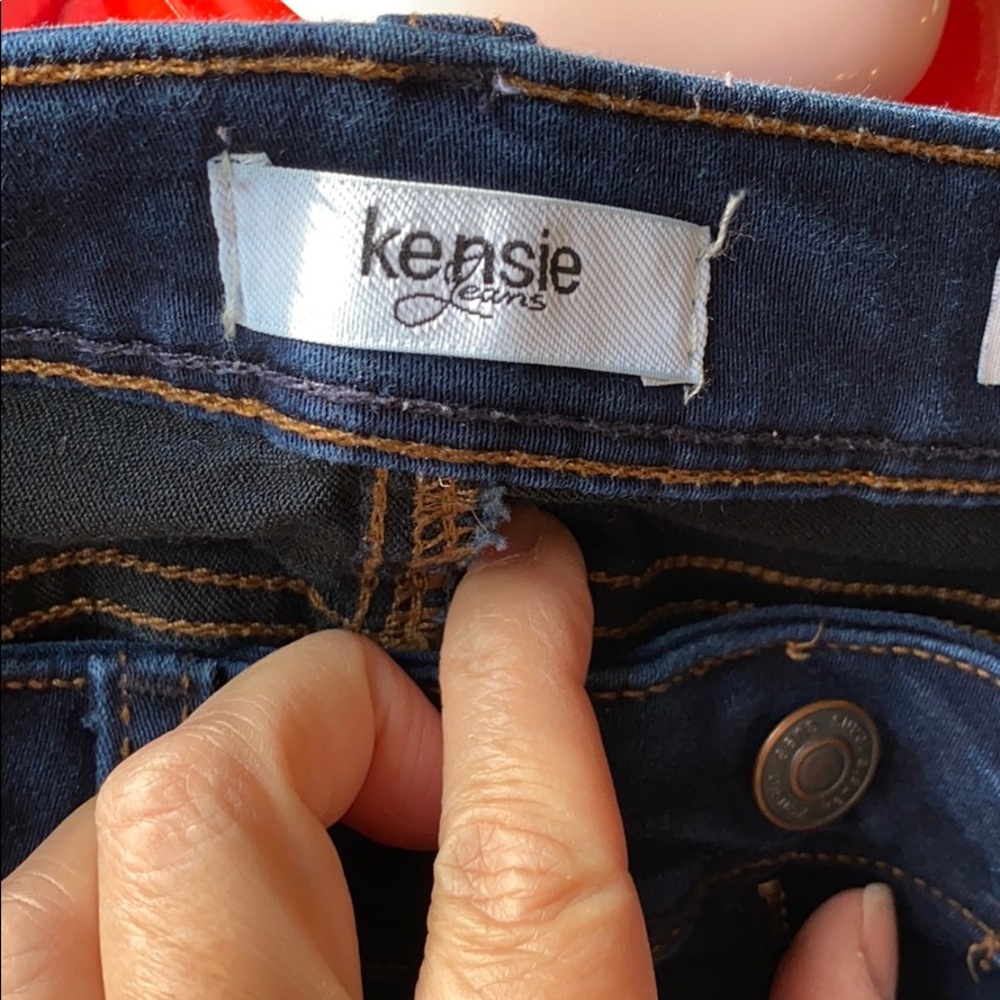 Dark denim jeans